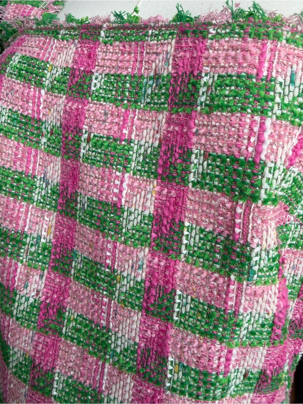 K_2 Kate Spade New York Plaid Tweed Sleeveless Dress Size 6 - Picture 6 of 10